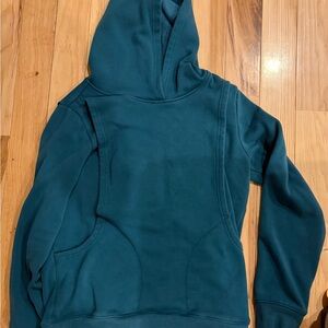 Latched Mama Teal breastfeeding hoodie sweatshirt